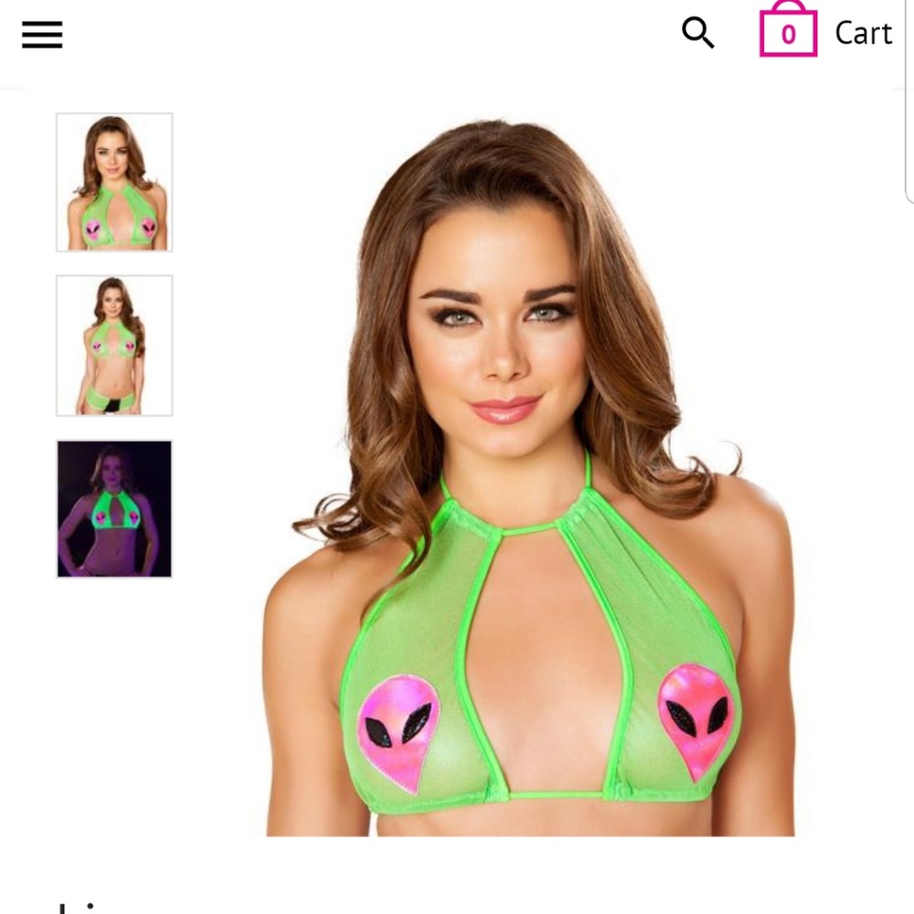 Raver swag rave bra